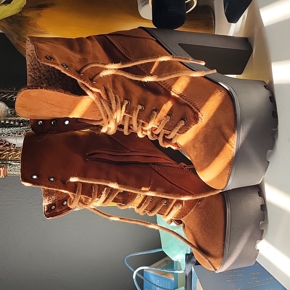 Bamboo Platform Boots